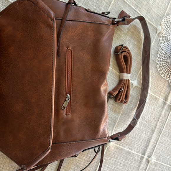 Brown stethoscope purse for nurse or medical professional. Initial M - Picture 5 of 5